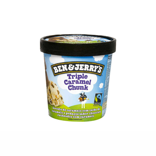 Sorvete Triple Caramel Chunk Ben & Jerry’S 458ml