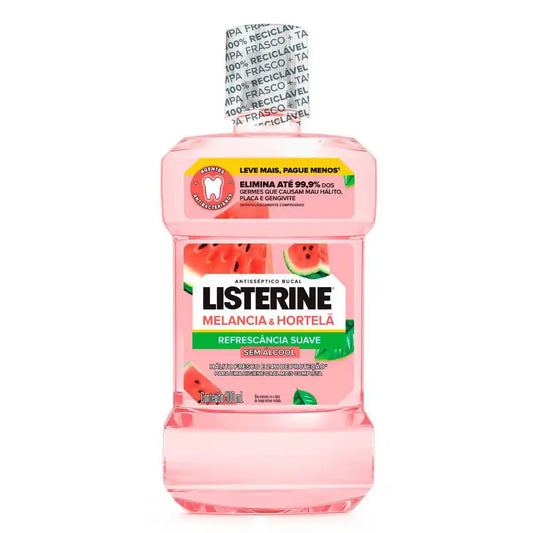 Enxaguante Bucal Listerine Melancia & Hortelã Sem Álcool 500ml