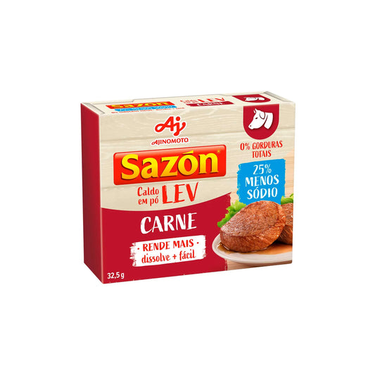 Caldo Em Pó Carne Sazón Lev 32,5g