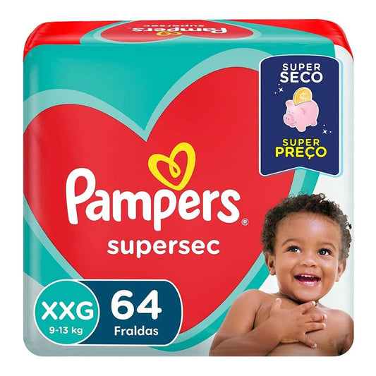 Fralda Pampers Supersec XXG 64 Unidades