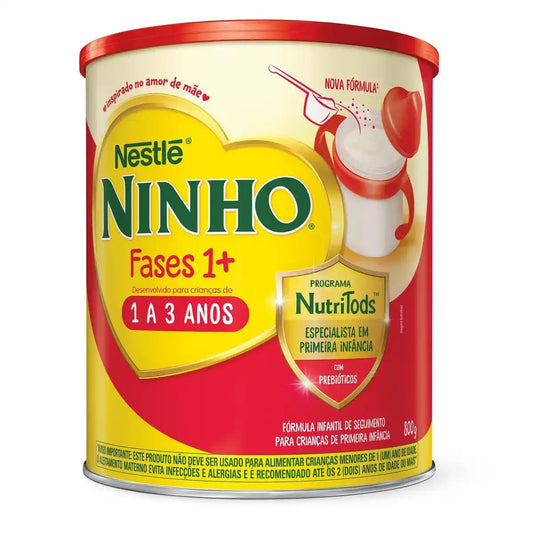 Fórmula Infantil Fases 1+ Ninho Nestlé 800g
