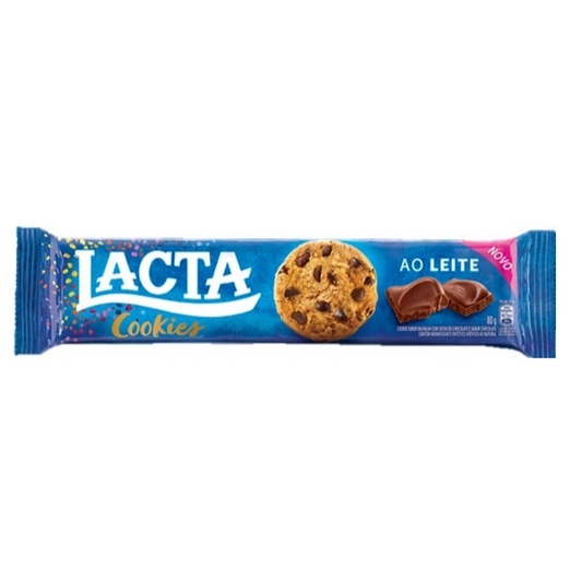 Biscoito cookies Lacta ao leite 80g