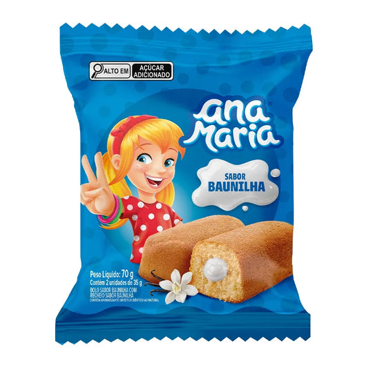 Bolo Ana Maria de Baunilha 70g
