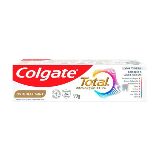 Creme Dental Colgate Total Prevenção Ativa Original Mint 90g