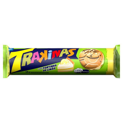 Biscoito Recheado Tortinha De Limão Trakinas 126g