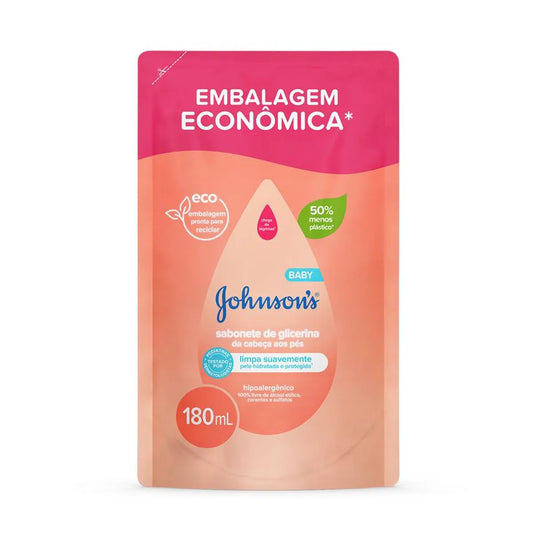 Refil Sabonete Líquido Johnson's Baby Cabeça aos Pés com 180ml