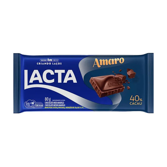 Barra Chocolate Amaro 40% Cacau 80g