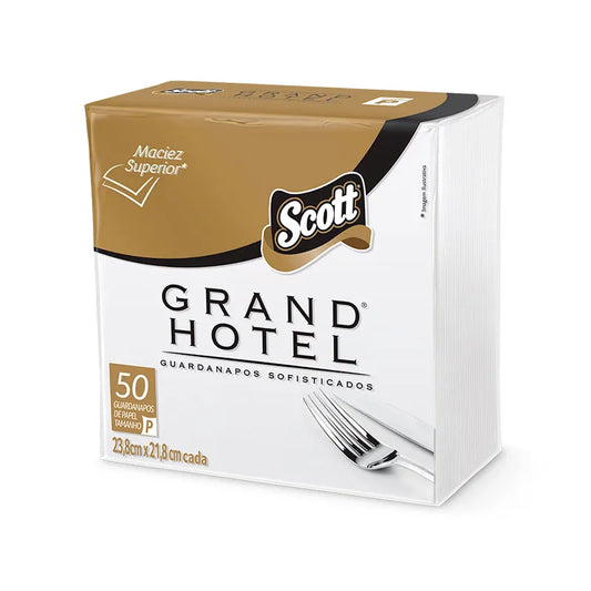 Guardanapo folha dupla Grand Hotel 23,8x21,8cm 50 Unidades