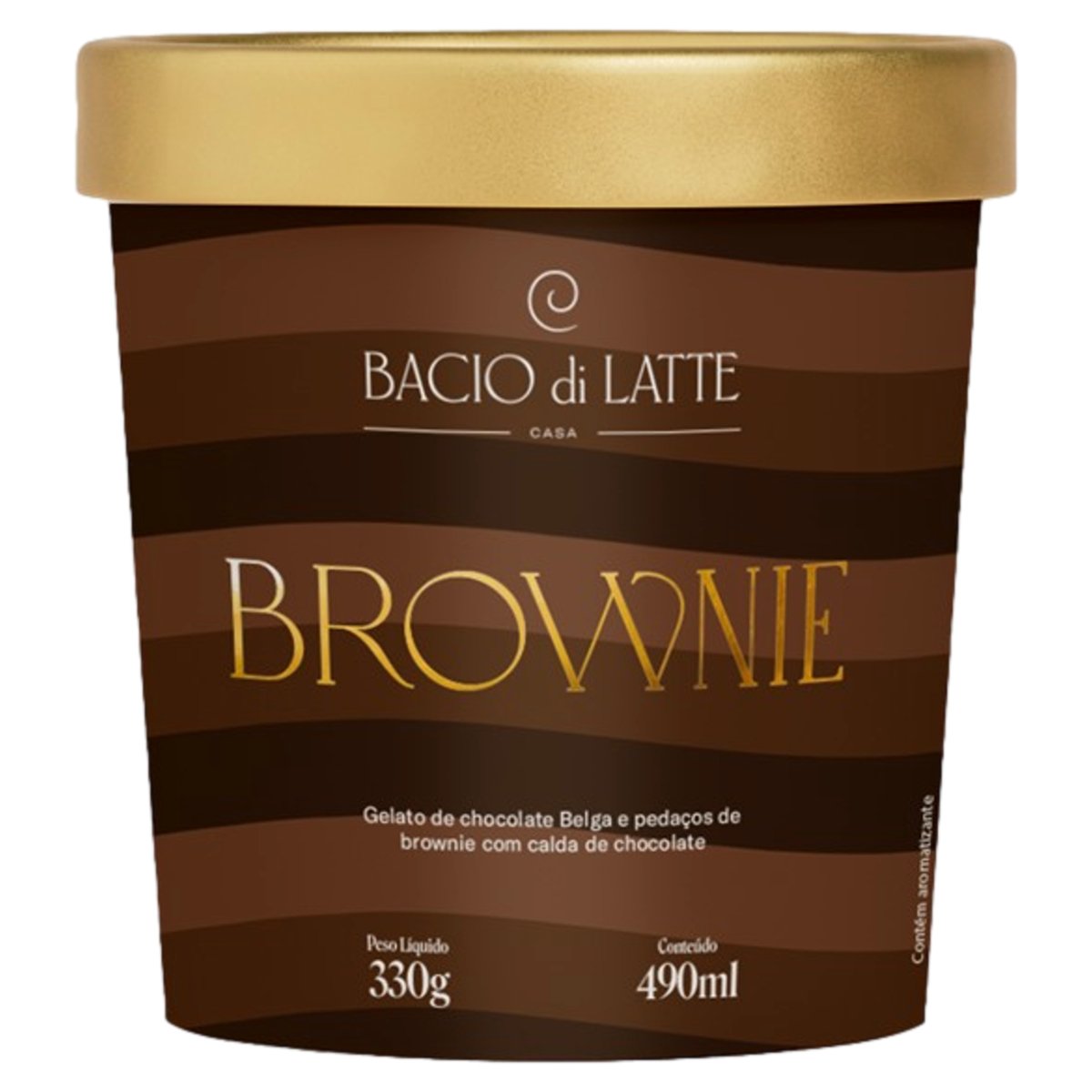 Sorvete Bacio di Latte Brownie 490ml