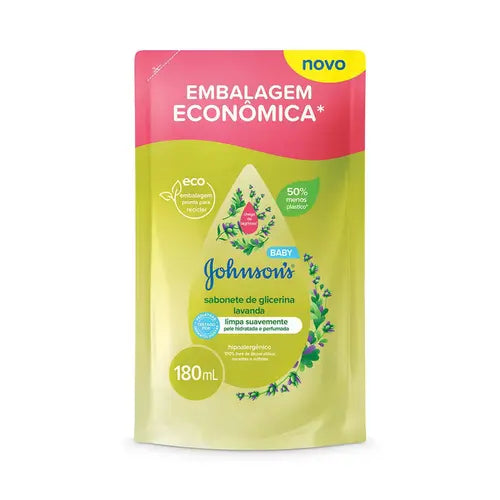 Refil Sabonete Líquido Johnson's Baby Lavanda 180ml