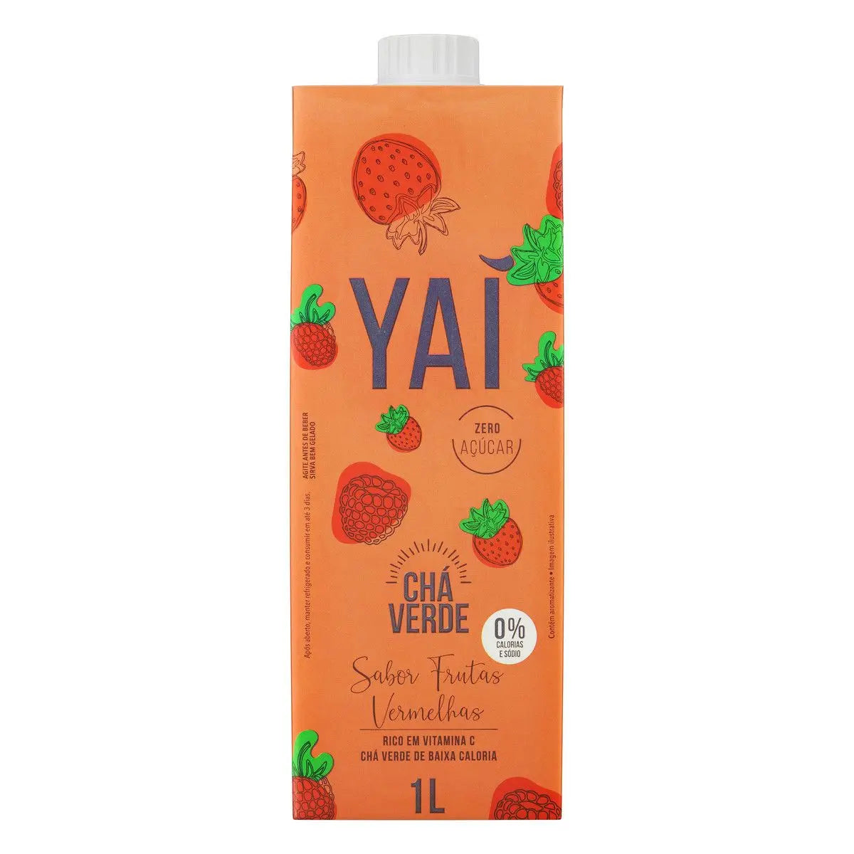 Chá Verde de Frutas Vermelhas Yaí 1L