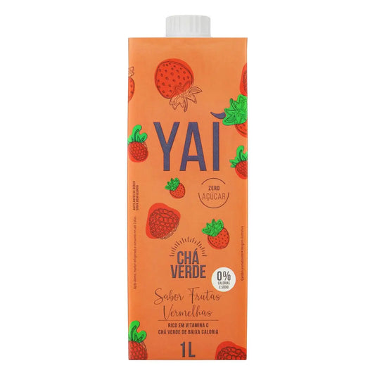 Chá Verde de Frutas Vermelhas Yaí 1L
