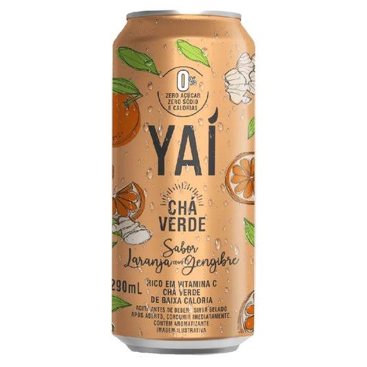 Chá Verde de Laranja e Gengibre Yai Lata 290ml