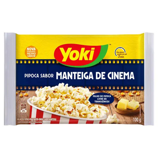 Pipoca para Microondas sabor Manteiga de Cinema Yoki 100g