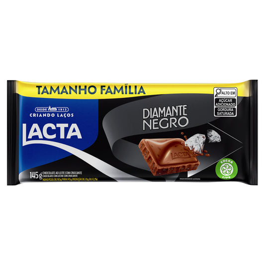 Chocolate Barra Lacta Diamante Negro 145g