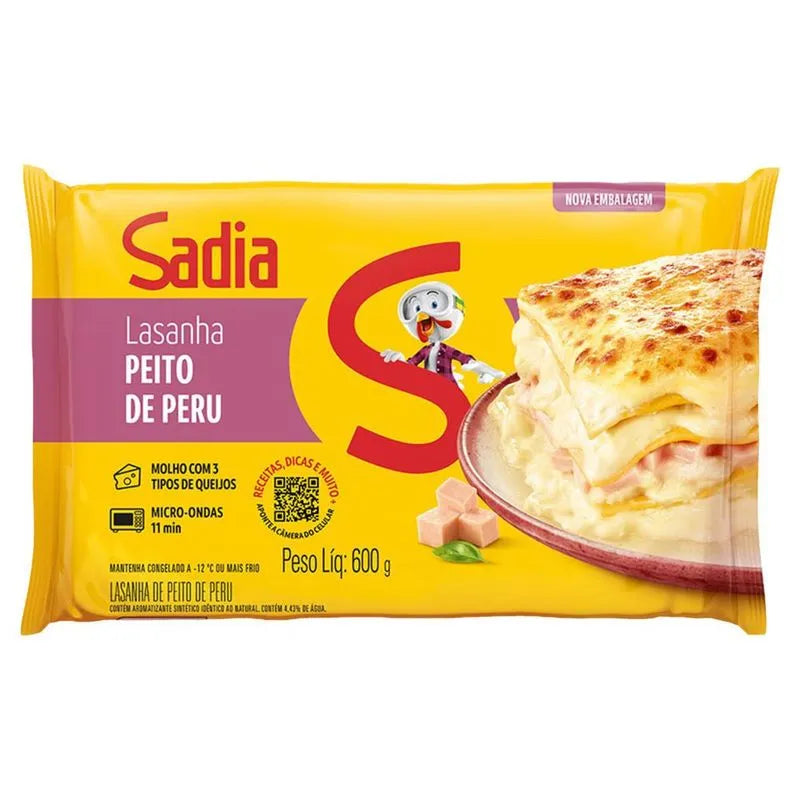 Lasanha Peito de Peru Defumado Sadia 600g
