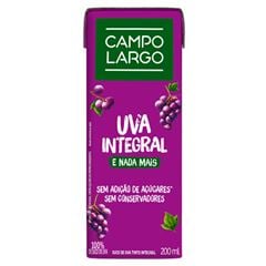 Suco de Uva Integral Campo Largo 200ml
