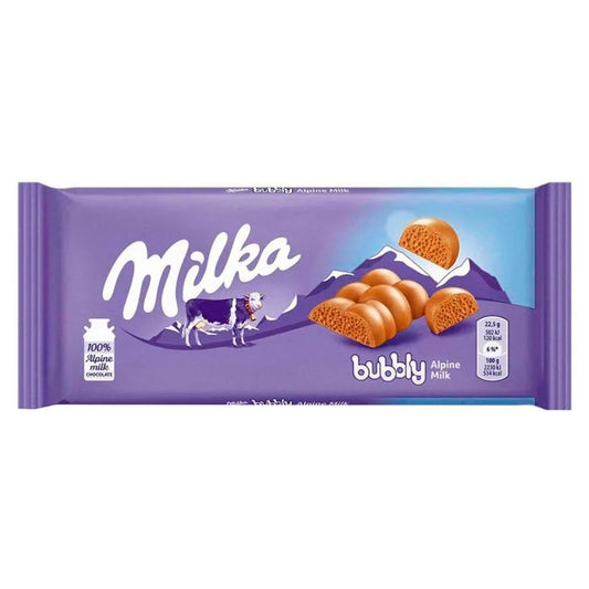 Chocolate Alpine Milk Bubbly Milka 90g