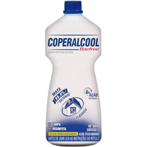 Álcool Coperalcool Bacfree 46 INPM 1L