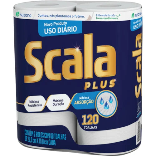 Papel Toalha Scala Plus 2 Rolos