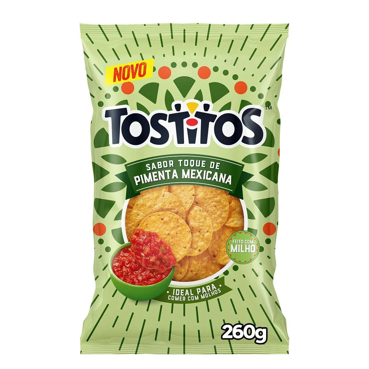 Salgadinho de Milho Toque de Pimenta Mexicana Tostitos Pacote 260g