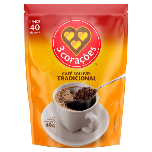 Café Solúvel Tradicional Três Corações 40g
