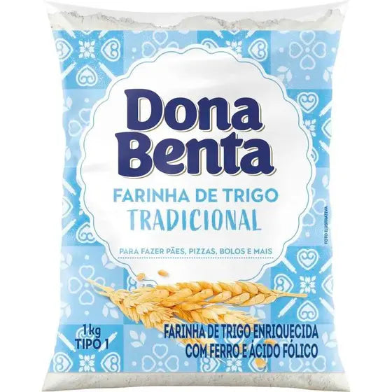 Farinha de Trigo Dona Benta Tipo 1 Pacote com 1kg