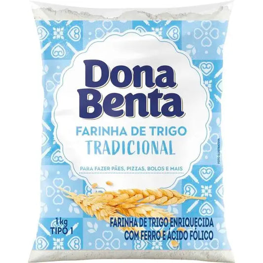 Farinha de Trigo Dona Benta Tipo 1 Pacote com 1kg