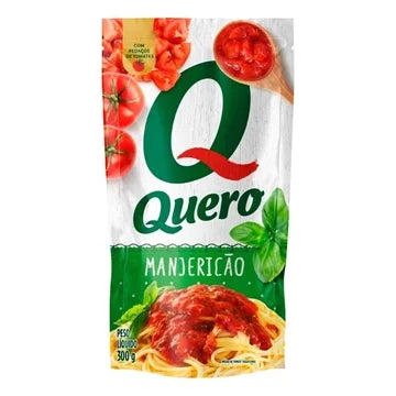 Molho de Tomate Quero Manjericão Sachê 240g