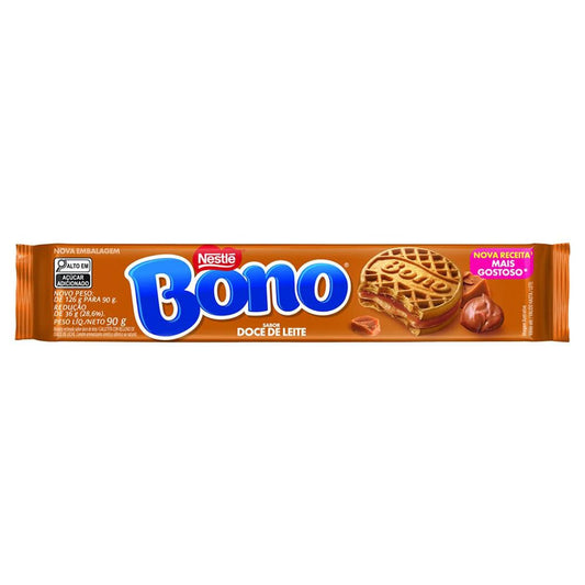 Bono Biscoito Recheado Sabor Doce De Leite 90g