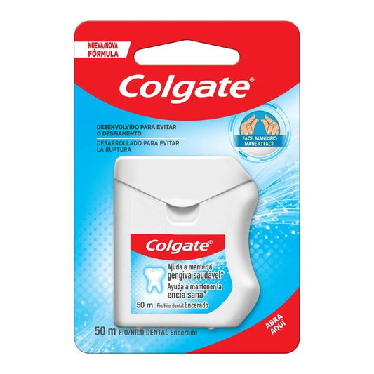 Fio Dental Encerado Colgate Cartela 50 Metros