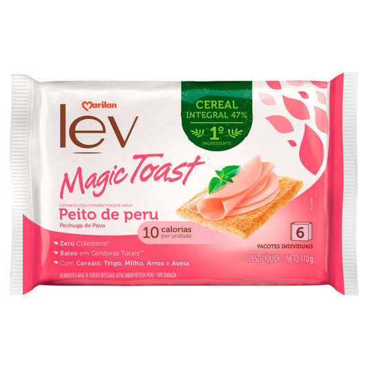Torrada Marilan Lev Magic Toast Integral Peito de Peru 110g