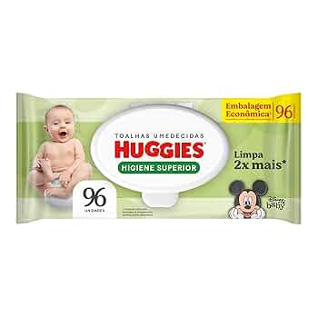 Lenços Umedecidos Huggies Max Clean 96 Lenços