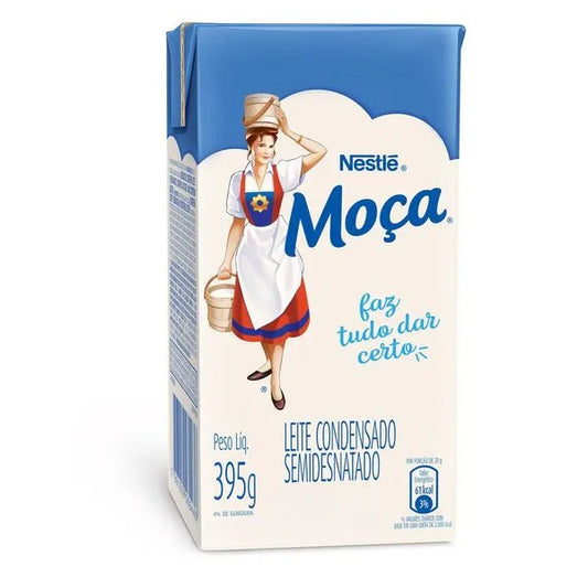 Leite Condensado Nestlé Moça Semi Desnatado 395g
