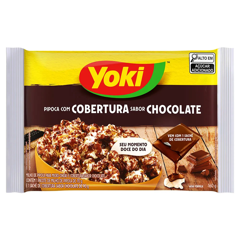Pipoca para Microondas sabor Chocolate Yoki 100g