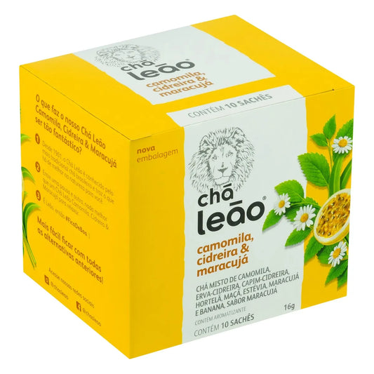 Chá Leão Camomila, Cidreira e Maracujá 20g