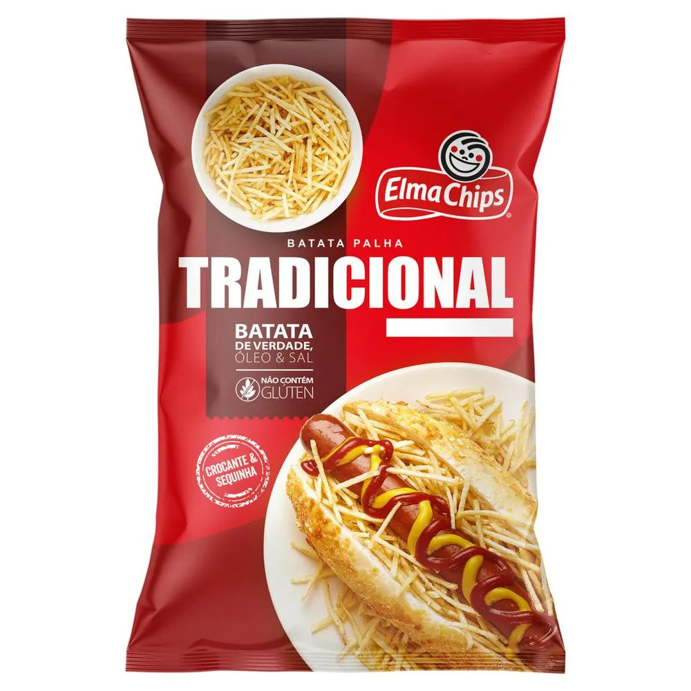 Batata Palha Tradicional Elma Chips Pacote 215g