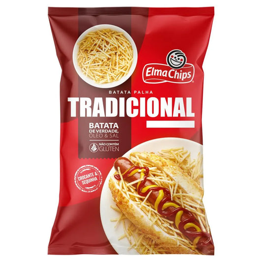 Batata Palha Tradicional Elma Chips Pacote 215g