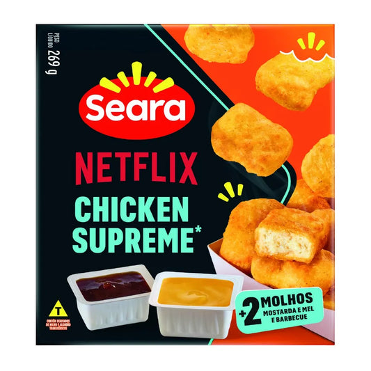 Chicken Supreme Congelado Netflix & Seara 220g com 2 Molhos