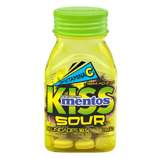 Pastilha Limão Kiss Sour Mentos 38.5g