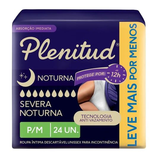 Roupa Intima Plenitud Noturna Para Incontinencia P/m 24 Unidades