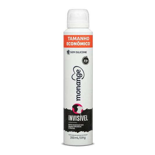 Desodorante Monange Invisível Aerossol Antitranspirante Feminino 200ml