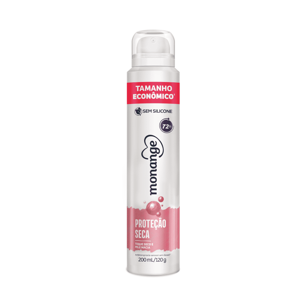 Desodorante Aerossol Feminino Proteção Seca Monange 200ml