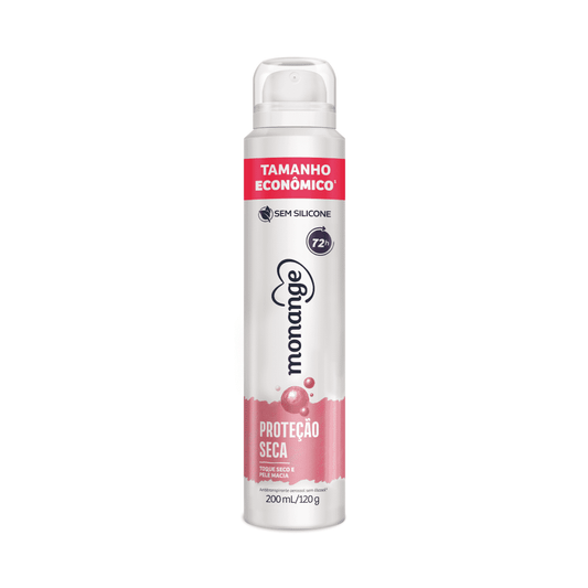 Desodorante Aerossol Feminino Proteção Seca Monange 200ml