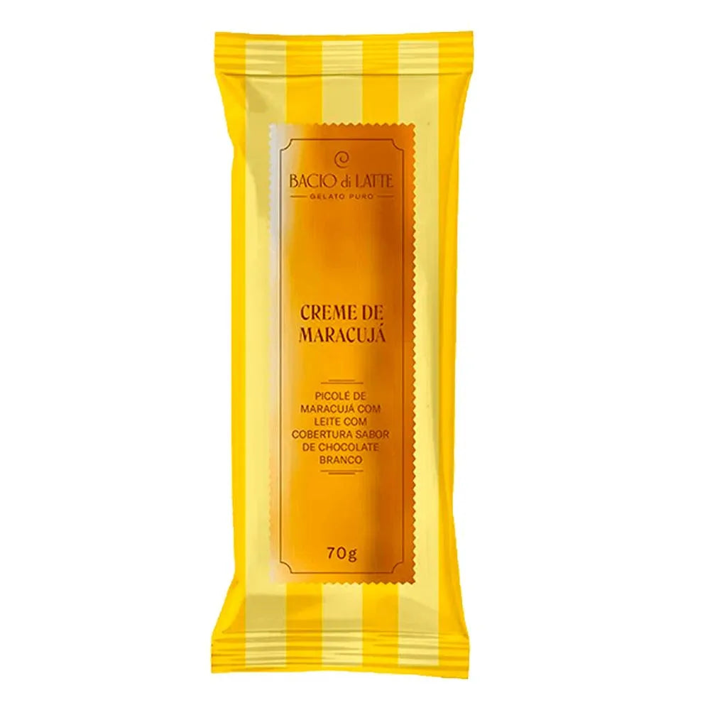 Picolé Bacio Di Latte Creme de Maracujá 70g