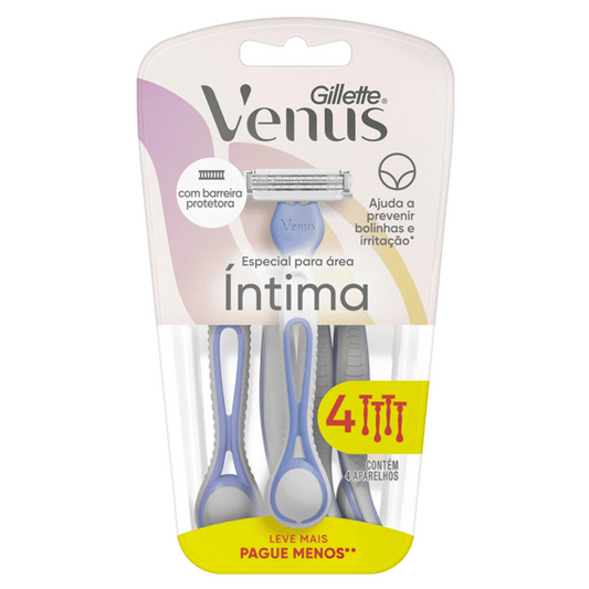 Aparelho para Depilar Gillette Venus Descartável 4 Unidades