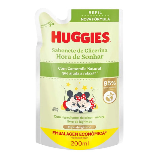 Refil Sabonete Líquido Infantil Huggies Disney Baby Camomila 200ml