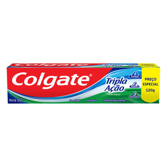 Creme Dental Colgate Tripla Ação Anticárie Menta Original 120g