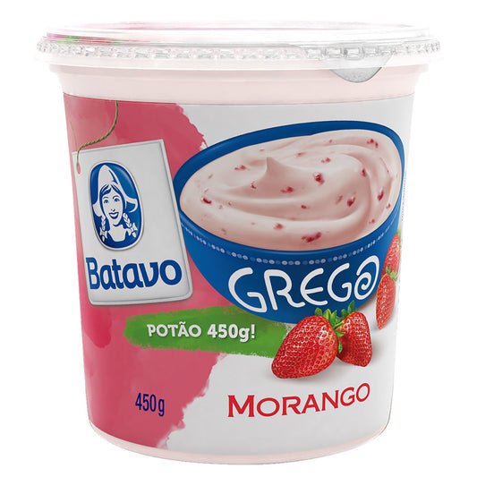 Iogurte Morango Batavo Grego 450g