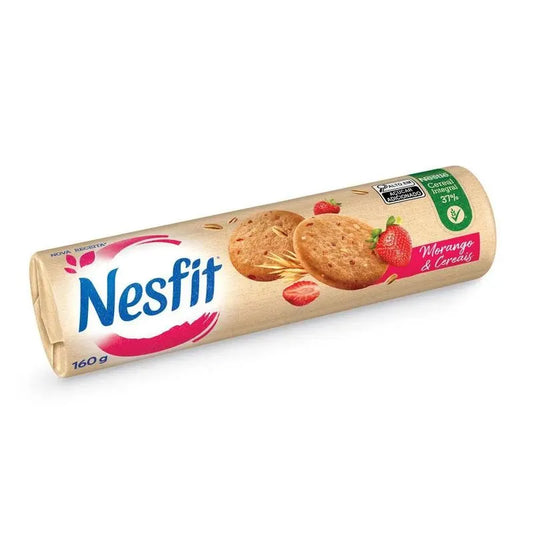 Biscoito Integral Nesfit Morango e Cereais 160g